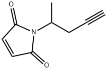 1H-Pyrrole-2,5-dione, 1-(1-methyl-3-butyn-1-yl)- Struktur