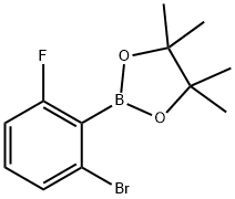 2-Bromo-6-fluorophenylboronic acid pinacol ester Struktur