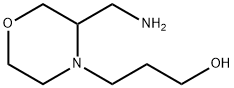 4-Morpholinepropanol, 3-(aminomethyl)- Struktur