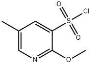 2-methoxy-5-methylpyridine-3-sulfonyl chloride Struktur