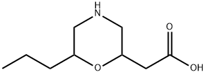 2-Morpholineaceticacid,6-propyl- Struktur