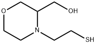 3-Morpholinemethanol, 4-(2-mercaptoethyl)- Struktur