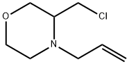 Morpholine, 3-(chloromethyl)-4-(2-propen-1-yl)- Struktur