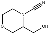 4-Morpholinecarbonitrile, 3-(hydroxymethyl)- Struktur