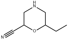 2-Morpholinecarbonitrile, 6-ethyl- Struktur