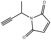 1H-Pyrrole-2,5-dione, 1-(1-methyl-2-propyn-1-yl)- Struktur