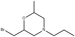 Morpholine, 2-(bromomethyl)-6-methyl-4-propyl Struktur