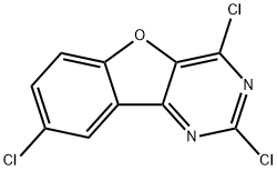 2,4,8-Trichlorobenzofuro[3,2-d]pyrimidine Struktur