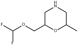 Morpholine,2-[(difluoromethoxy)methyl]-6-methyl- Struktur