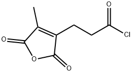 3-Furanpropanoyl chloride, 2,5-dihydro-4-methyl-2,5-dioxo- Struktur