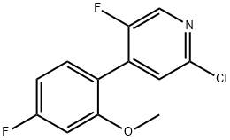 Pyridine, 2-chloro-5-fluoro-4-(4-fluoro-2-methoxyphenyl)-