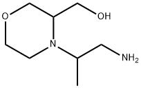 3-Morpholinemethanol, 4-(2-amino-1-methylethyl)- Struktur