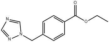 Benzoic acid, 4-(1H-1,2,4-triazol-1-ylmethyl)-, ethyl ester Struktur