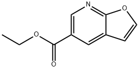 Furo[2,3-b]pyridine-5-carboxylic acid, ethyl ester Struktur