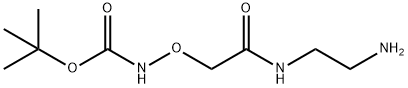 Carbamic acid, N-[2-[(2-aminoethyl)amino]-2-oxoethoxy]-, 1,1-dimethylethyl ester Struktur