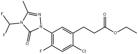 2-Deschloro Carfentrazone Ethyl Ester Struktur