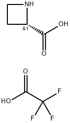 (S)-Azetidine-2-carboxylic acid compound with 2,2,2-trifluoroacetic acid Struktur