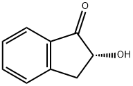 1H-Inden-1-one, 2,3-dihydro-2-hydroxy-, (2R)- Struktur