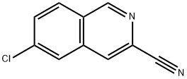 3-Isoquinolinecarbonitrile, 6-chloro- Struktur