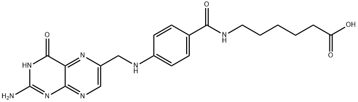 N-4-[(2-amido-4-oxo-1,4-dihydro-6-terene)methylamino]benzoyl-6-Aminocaproic acid Struktur