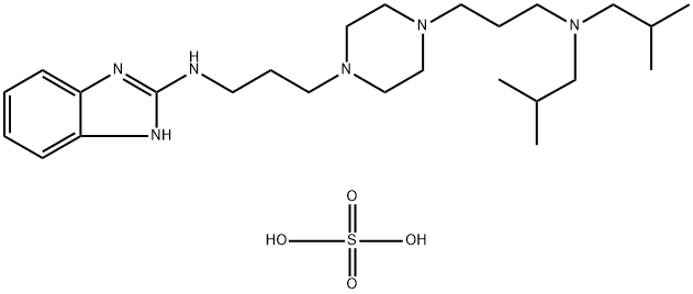 N-(3-(4-(3-(diisobutylamino)propyl)piperazin-1-yl)propyl)-1H-benzo[d]imidazol-2-amine Struktur