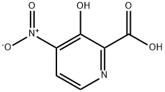 2-Pyridinecarboxylic acid, 3-hydroxy-4-nitro- Struktur