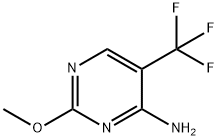 4-Pyrimidinamine, 2-methoxy-5-(trifluoromethyl)- Struktur