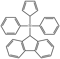 9H-Fluorene, 9-(2,4-cyclopentadien-1-yldiphenylsilyl)- Struktur