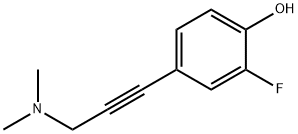 Phenol, 4-[3-(dimethylamino)-1-propyn-1-yl]-2-fluoro- Struktur