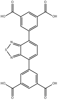 1,3-Benzenedicarboxylic acid, 5,5'-(2,1,3-benzothiadiazole-4,7-diyl)bis- 結構式