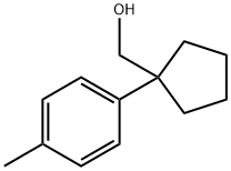 Cyclopentanemethanol, 1-(4-methylphenyl)- Struktur