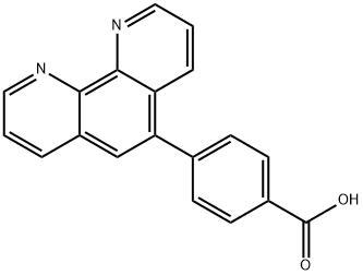 4-(1,10-phenanthrolin-5-yl)benzoic acid Struktur