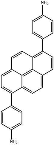 Benzenamine, 4,4'-(1,6-pyrenediyl)bis- Struktur