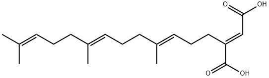 2-Butenedioic acid, 2-[(3E,7E)-4,8,12-trimethyl-3,7,11-tridecatrienyl]-, (2E)- (9CI) Struktur