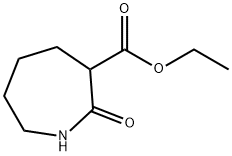 1H-Azepine-3-carboxylic acid, hexahydro-2-oxo-, ethyl ester Struktur