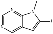 6-Iodo-7-methyl-7H-pyrrolo[2,3-d]pyrimidine Struktur