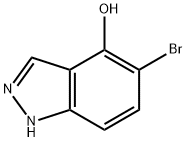 1H-Indazol-4-ol, 5-bromo- Struktur