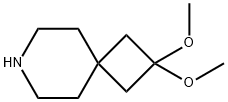 2,2-dimethoxy-7-azaspiro[3.5]nonane Struktur