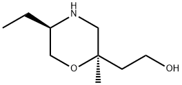 2-Morpholineethanol, 5-ethyl-2-methyl-,(2R,5R)- Struktur