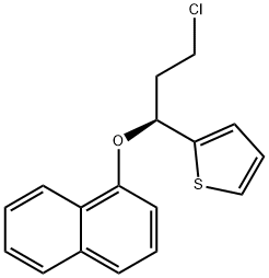 Thiophene, 2-[(1S)-3-chloro-1-(1-naphthalenyloxy)propyl]- Struktur