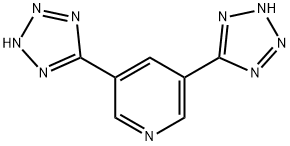 Pyridine, 3,5-bis(2H-tetrazol-5-yl)- Struktur