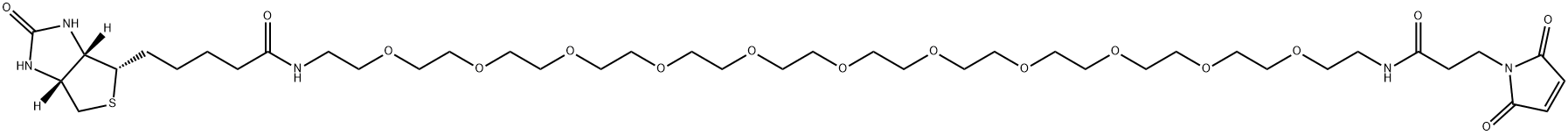 Biotin-PEG11-Mal Struktur