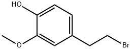 Phenol, 4-(2-bromoethyl)-2-methoxy- Struktur