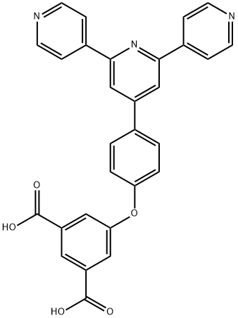 5-(4-([4,2':6',4''-terpyridin]-4'-yl)phenoxy)isophthalic acid Struktur