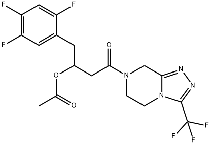 3-Desamino Acetoxy Sitagliptin Struktur