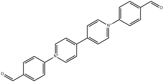 4,4'-Bipyridinium, 1,1'-bis(4-formylphenyl) Struktur