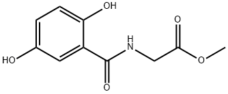 Glycine, N-(2,5-dihydroxybenzoyl)-, methyl ester Struktur