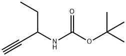 tert-butyl pent-1-yn-3-ylcarbamate Struktur