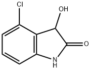 2H-Indol-2-one, 4-chloro-1,3-dihydro-3-hydroxy- Struktur