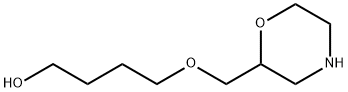 1-Butanol, 4-(2-morpholinylmethoxy)- Struktur